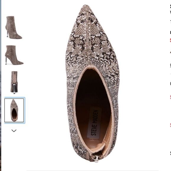 ❄️Steve Madden Robyn Rhinestone Booties - Picture 4 of 9